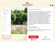 Tablet Screenshot of hotel-waldhof.de